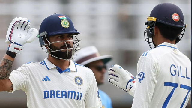 Virat Kohli with Shubman Gill