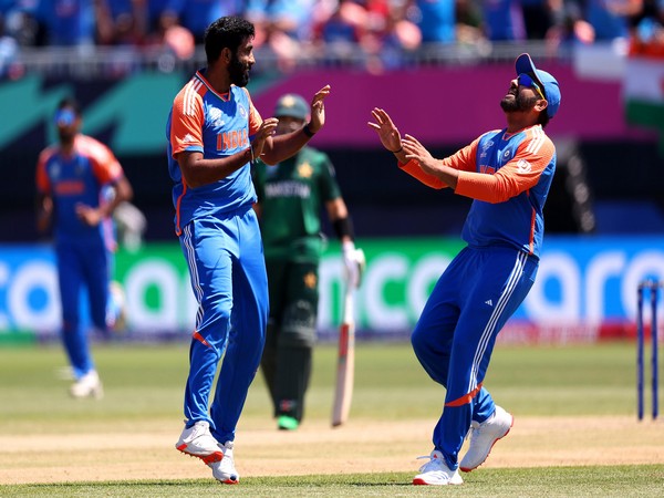 Jasprit Bumrah celebrating his wicket