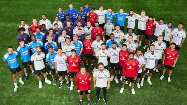 Indian Team players with Manchester United