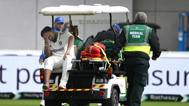 Rishabh Pant went off the pitch for scans following his ankle injury