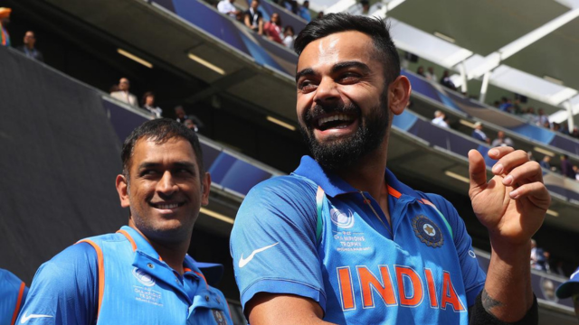 Virat Kohli with MS Dhoni